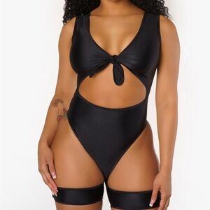 Bottle Girl Black Bodysuit